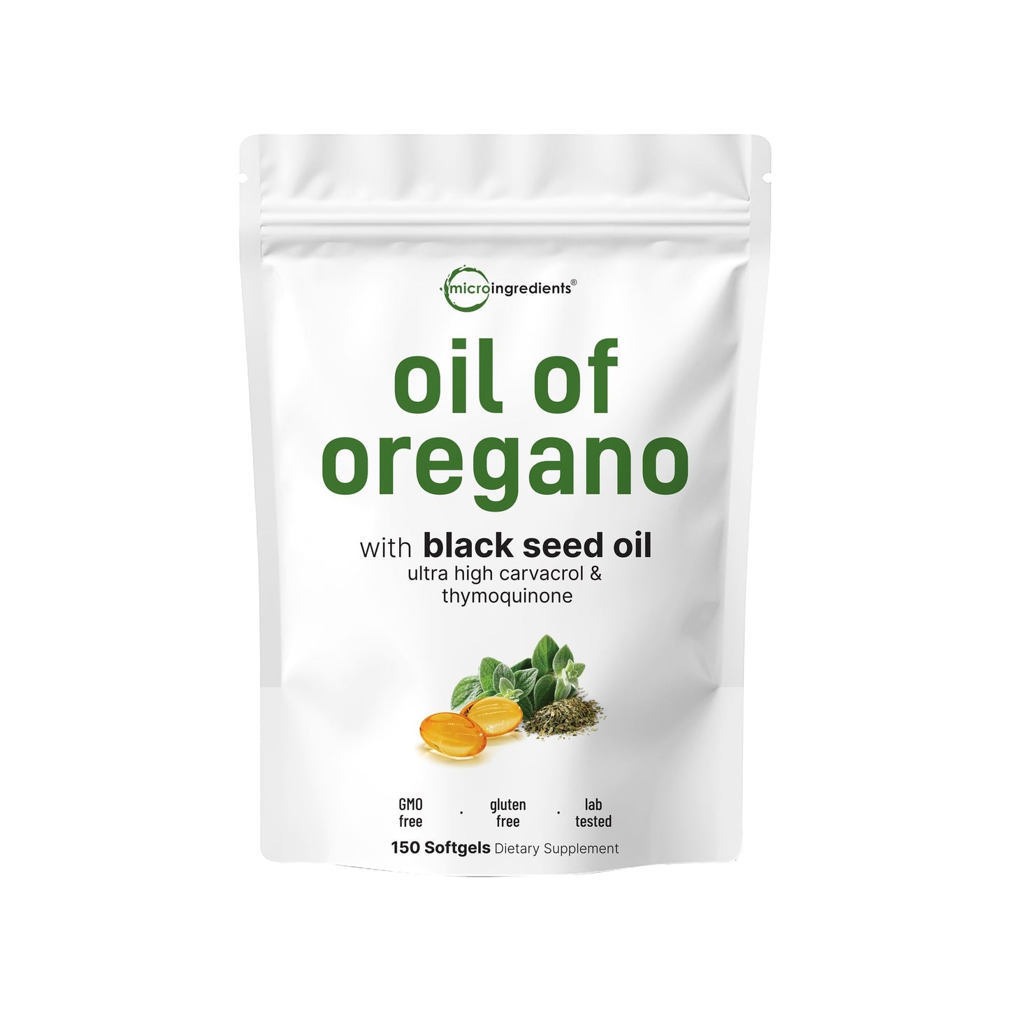 MicroIngre edients Oregano Oil with Black Seed Oil